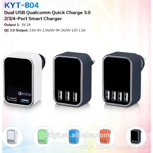 2 Ports Mobile Charger Qualcomm 3.0 Quick Charger